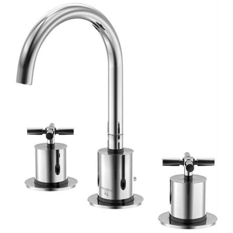foto del prodotto steinberg 250 miscelatore da lavabo con piletta di scarico, montaggio a 3 fori, cromo 250 2000