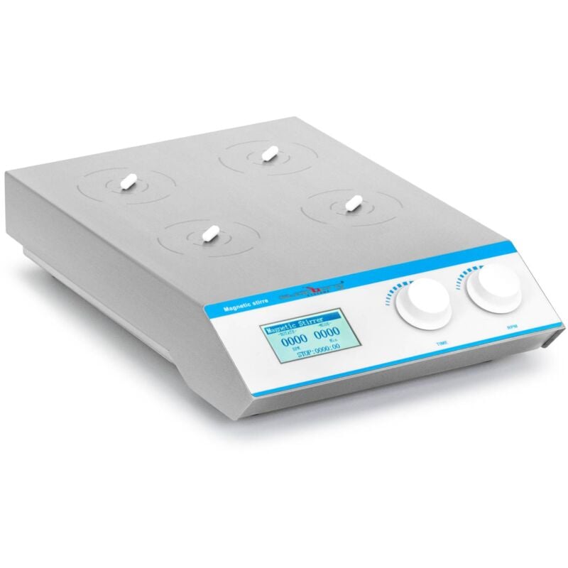 foto del prodotto steinberg systems agitatore magnetico 4 x 1000 ml 200 2200 giri min timer agitatore