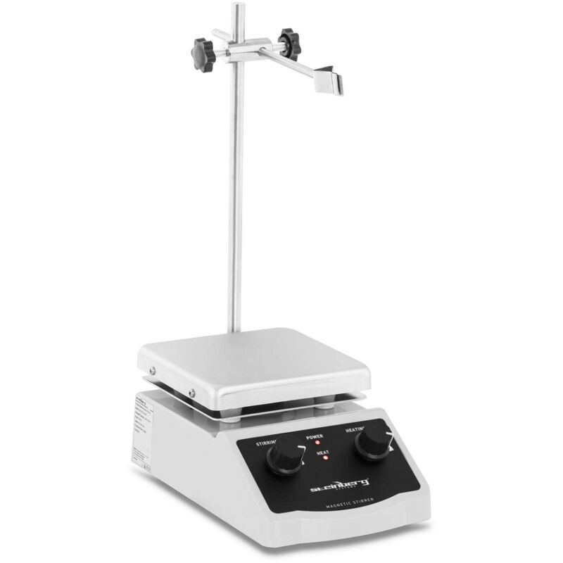 foto del prodotto steinberg systems agitatore magnetico da laboratorio mescolatore 380 c 12 x 12 cm 2.000 giri min