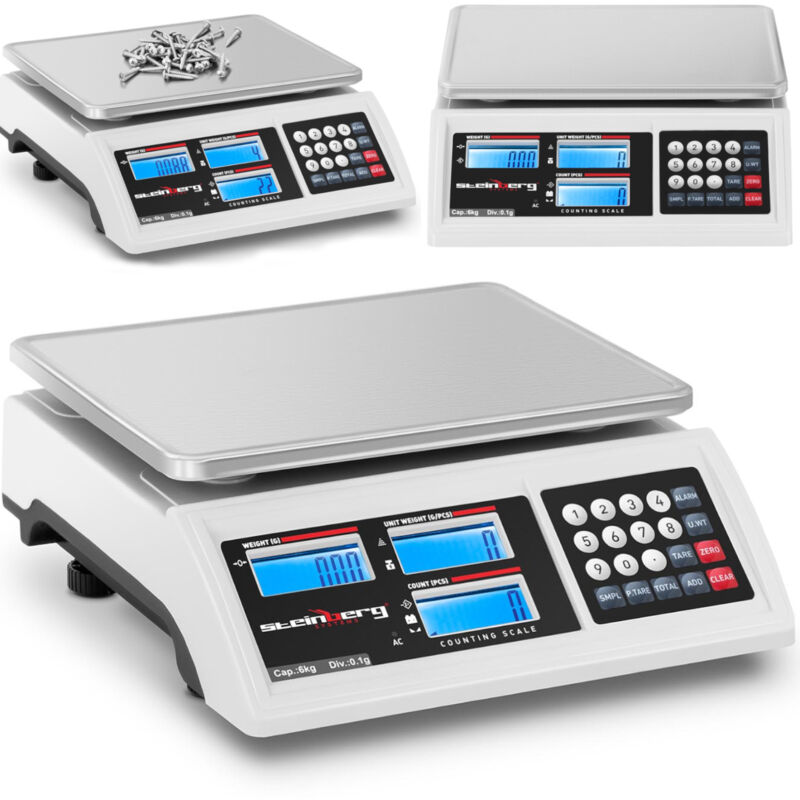 foto del prodotto steinberg systems bilancia contapezzi commerciale lcd rs232 6000 g 0,1 g