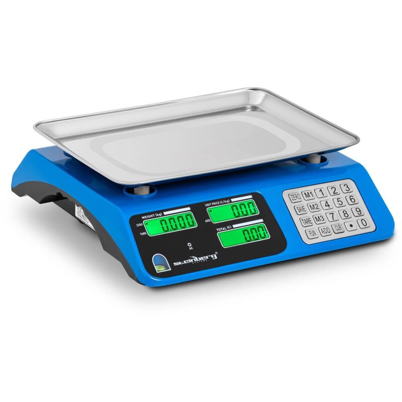 foto del prodotto steinberg systems bilancia da banco di controllo bilancia per frutta magazzino mercato 40 kg 2 g