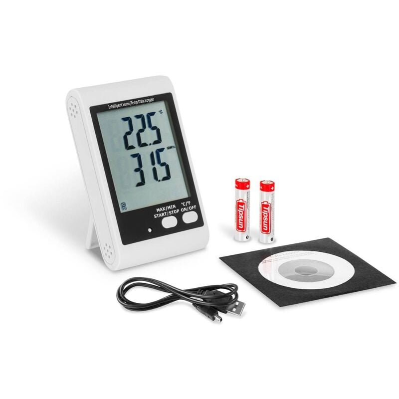 foto del prodotto steinberg systems data logger per temperatura e umidit usb 30 a 70 c schermo lcd 32000 valori