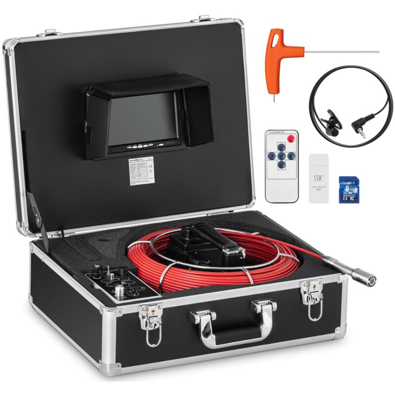 foto del prodotto steinberg systems - telecamera endoscopica sonda per ispezione tubi con display e 12 led 30 m usb