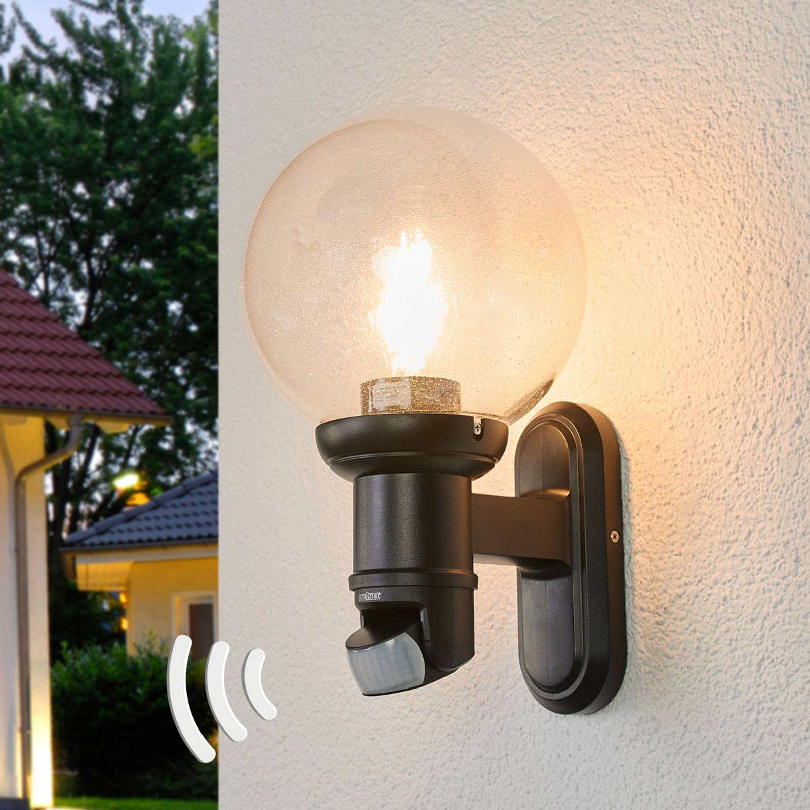 foto del prodotto steinel l 560 s applique da esterni a sensore nero