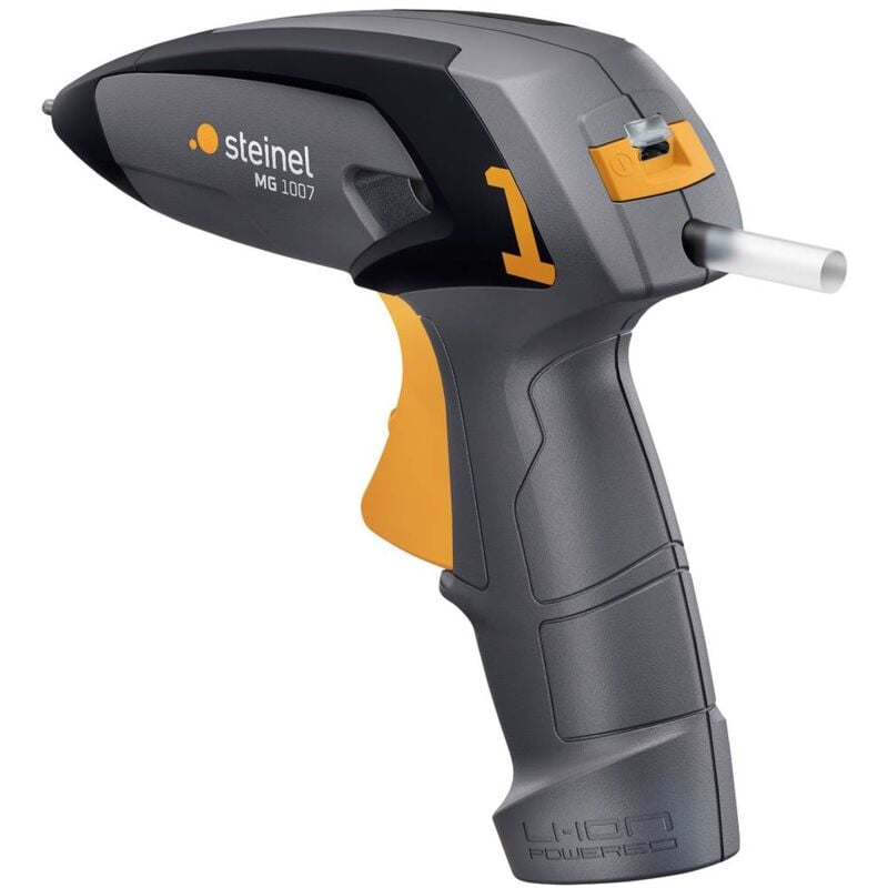 foto del prodotto steinel mobileglue 1007 pistola colla a caldo a batteria incl. caricabatterie, incl. cavo di ricarica., incl indicatore