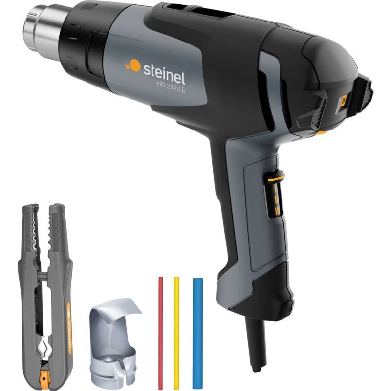 foto del prodotto steinel pistola ad aria calda hg 2120 e set da elettricista con valigetta e accessori