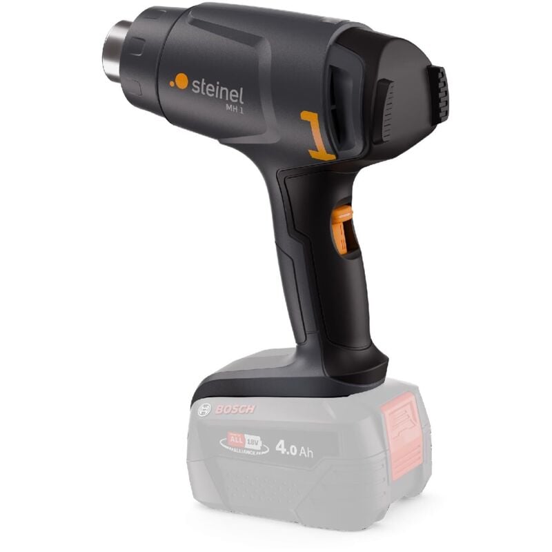 foto del prodotto steinel pistola ad aria calda senza cavo mh 1, bosch pfa 18v sistema, 2 livelli de temperatura 300 c 450 c, pistola de calore per saldatura e