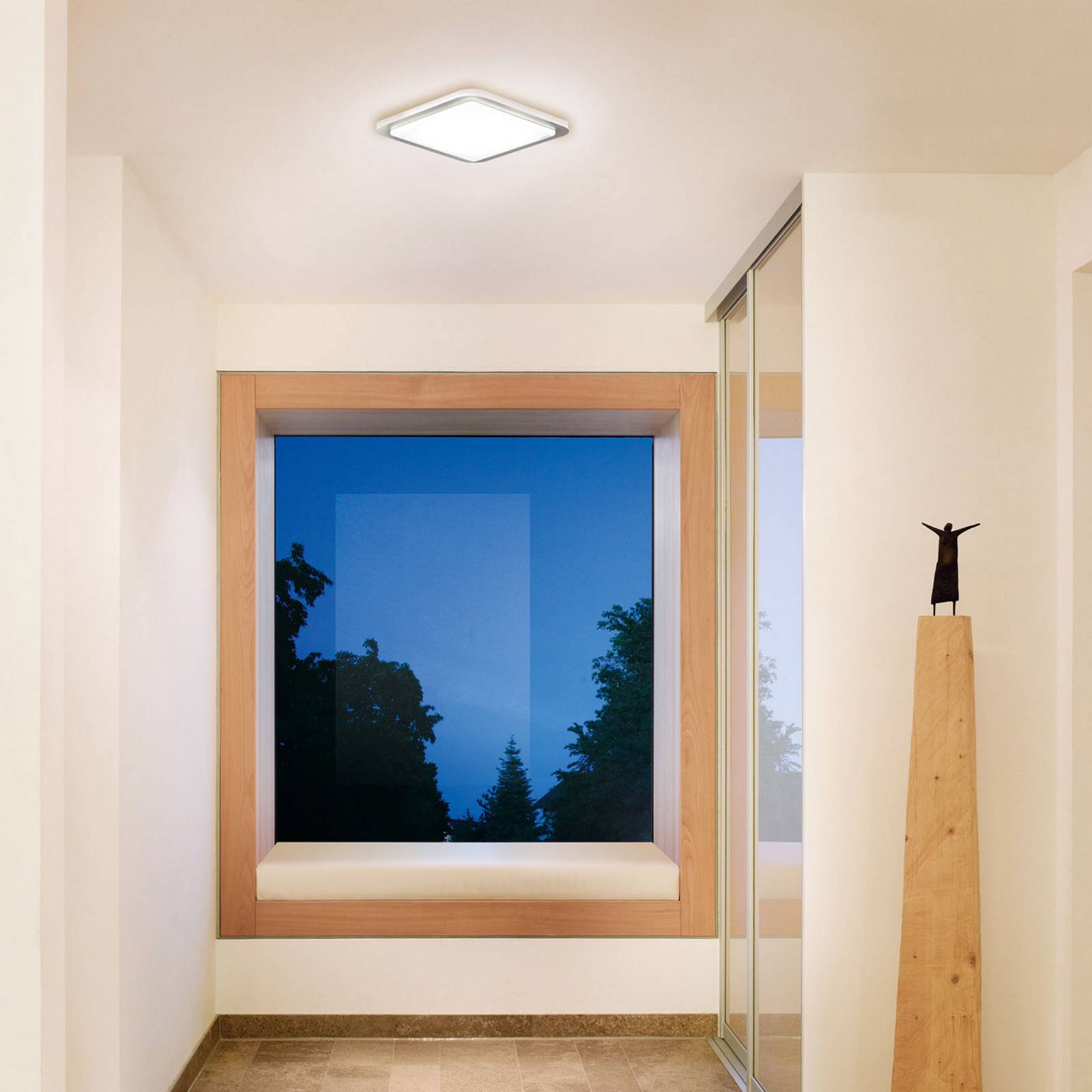 foto del prodotto steinel rs d2 v3 plafoniera led acciaio spazzolato