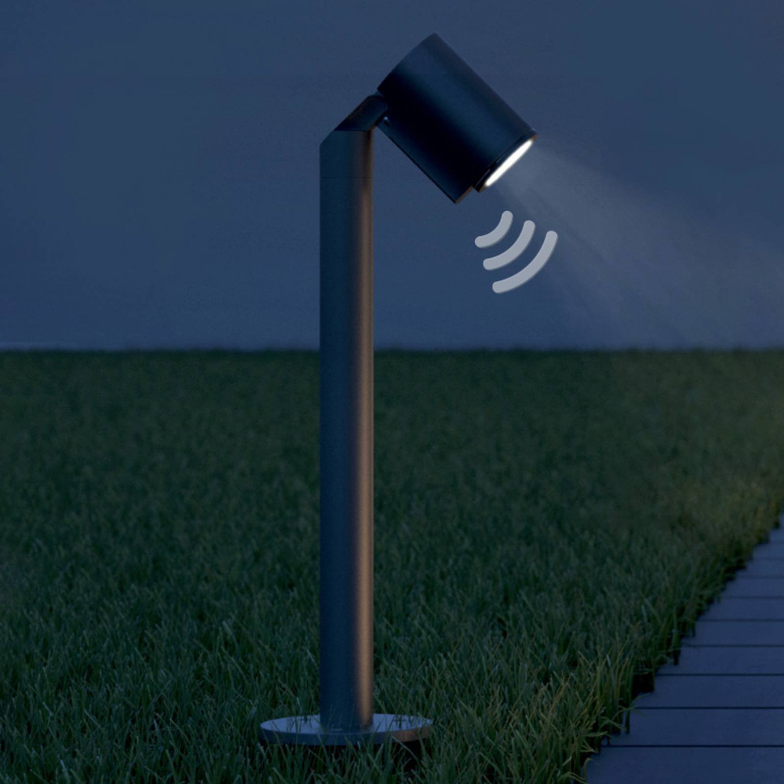 foto del prodotto steinel spot way n lampioncino led sensore notte