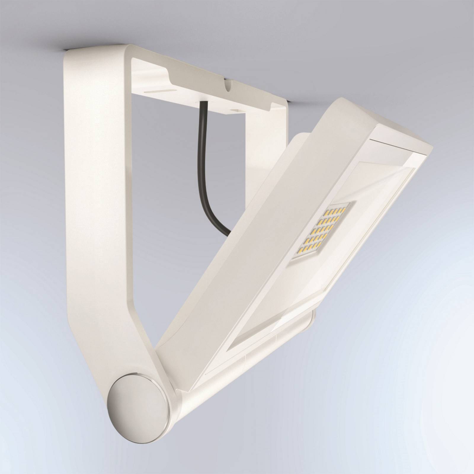 foto del prodotto steinel xled one 065218 proiettore a led per esterni, in alluminio, bianco, con un consumo energetico di 17,8 w e un intensit di 2050 lumen.