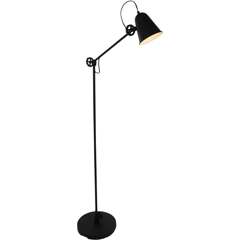 foto del prodotto steinhauer anne lighting lampada da terra dolphin nero metallo 