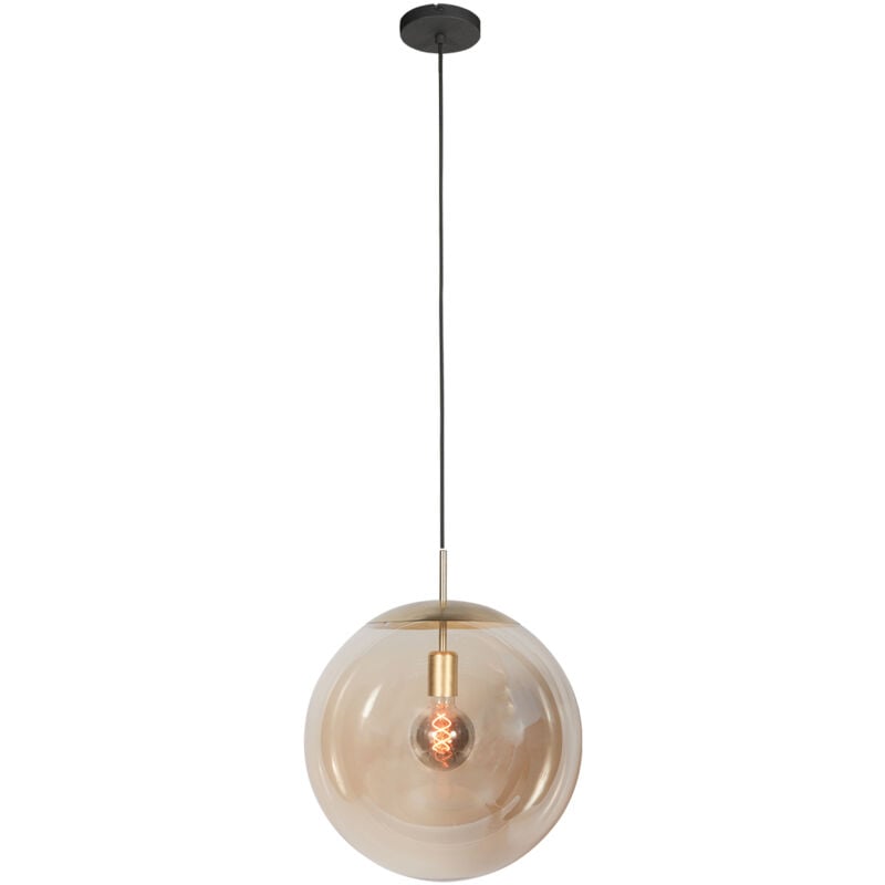 foto del prodotto steinhauer lampada a sospensione bollique ambra ottone 