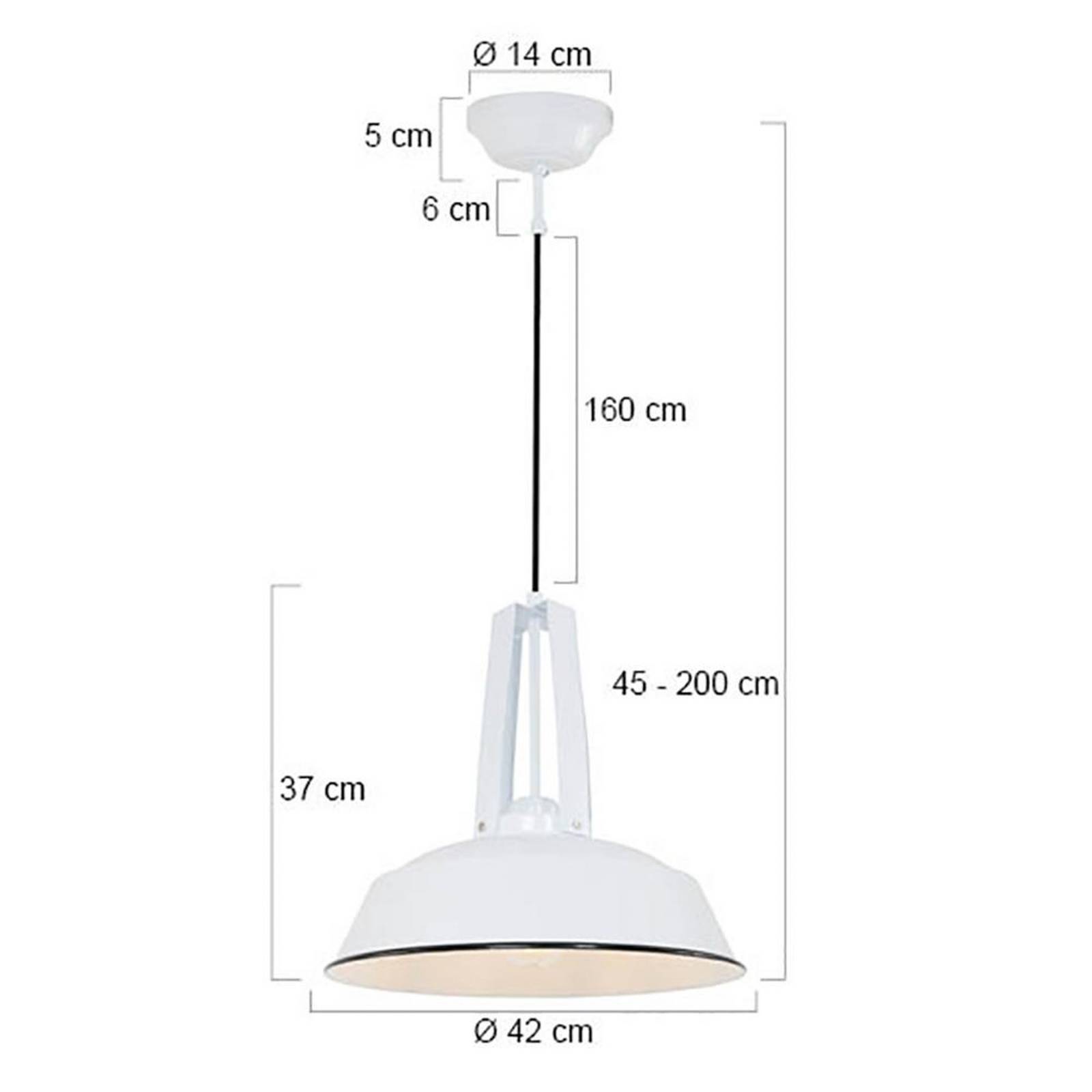 foto del prodotto steinhauer lampada a sospensione eden, bianco, metallo, portalampada e27