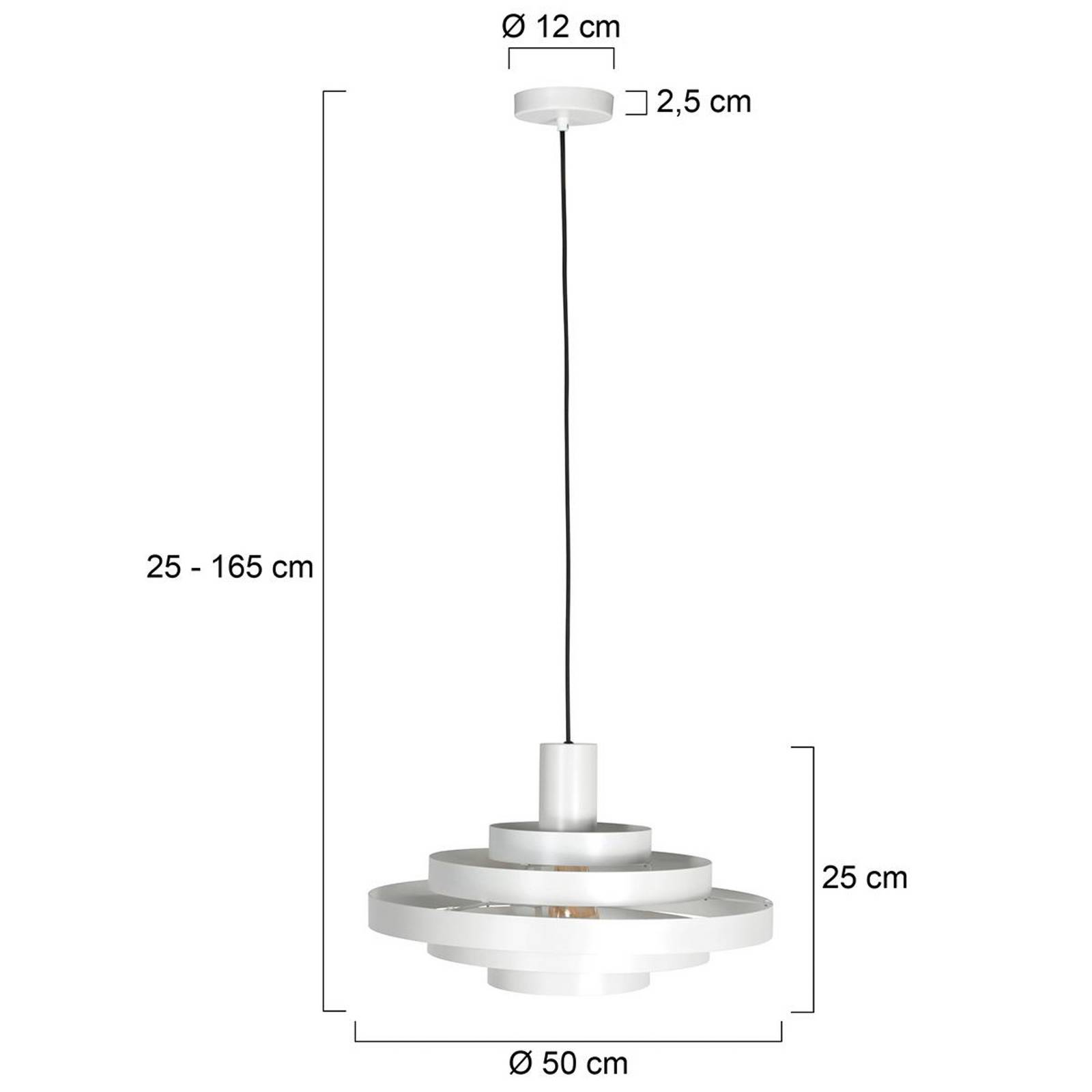 foto del prodotto steinhauer lampada a sospensione halo cirque, bianco, metallo, 50 cm, e27