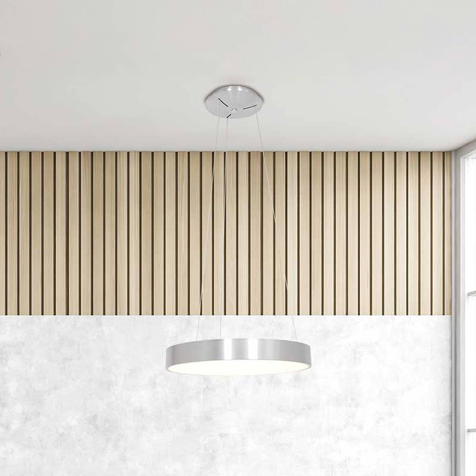 foto del prodotto steinhauer lampada a sospensione ringlede led, 48 cm, argento