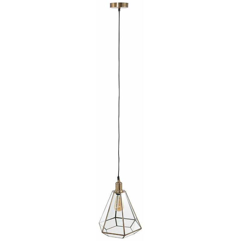foto del prodotto steinhauer lampada a sospensione, tavolo da pranzo, bronzo, lampada per sala da pranzo, retr , paralume in vetro, altezza regolabile, attacco e27,