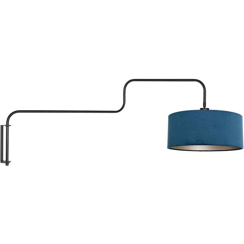 foto del prodotto steinhauer lampada da parete bloeba blu nero metallo