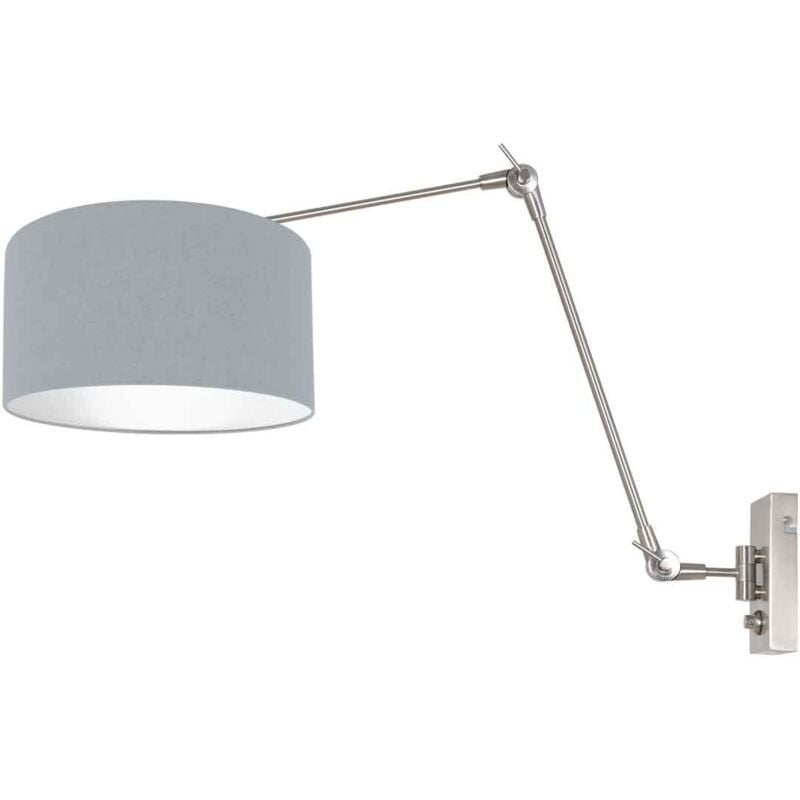 foto del prodotto steinhauer lampada da parete prestige chic acciaio lino