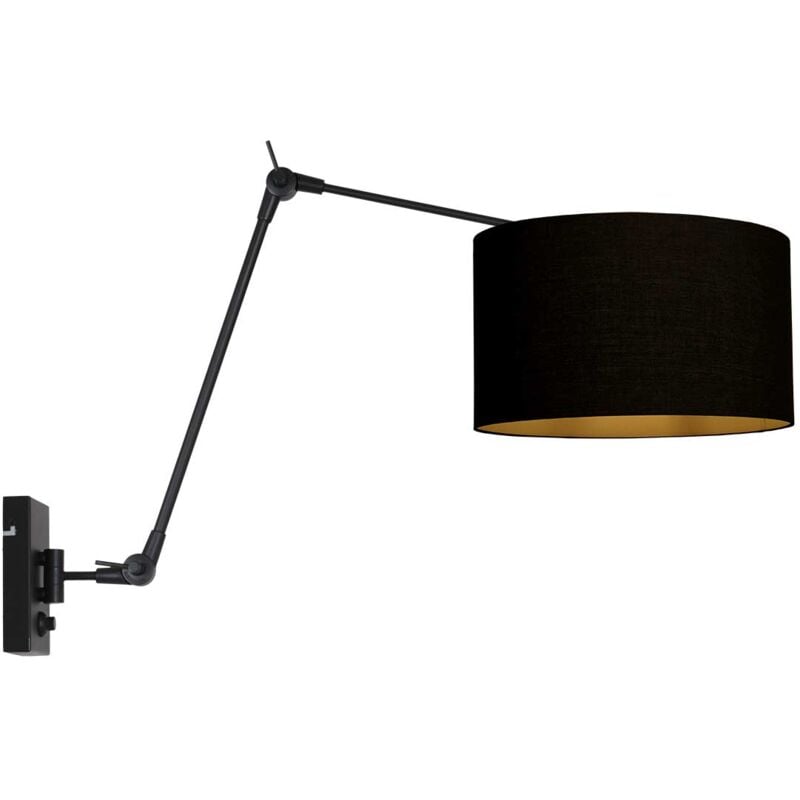 foto del prodotto steinhauer lampada da parete prestige chic nero lino