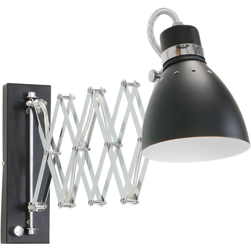 foto del prodotto steinhauer lampada da parete spring nero metallo 
