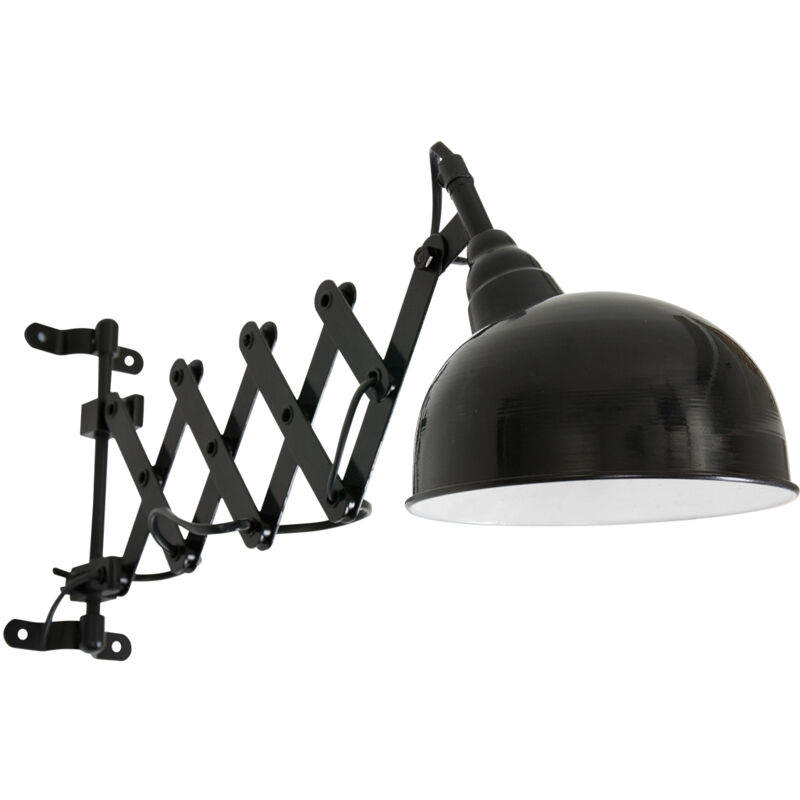 foto del prodotto steinhauer lampada da parete yorkshire nero metallo 