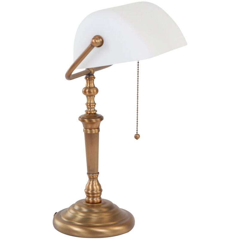 foto del prodotto steinhauer lampada da tavolo ancilla bronzo vetro metallo