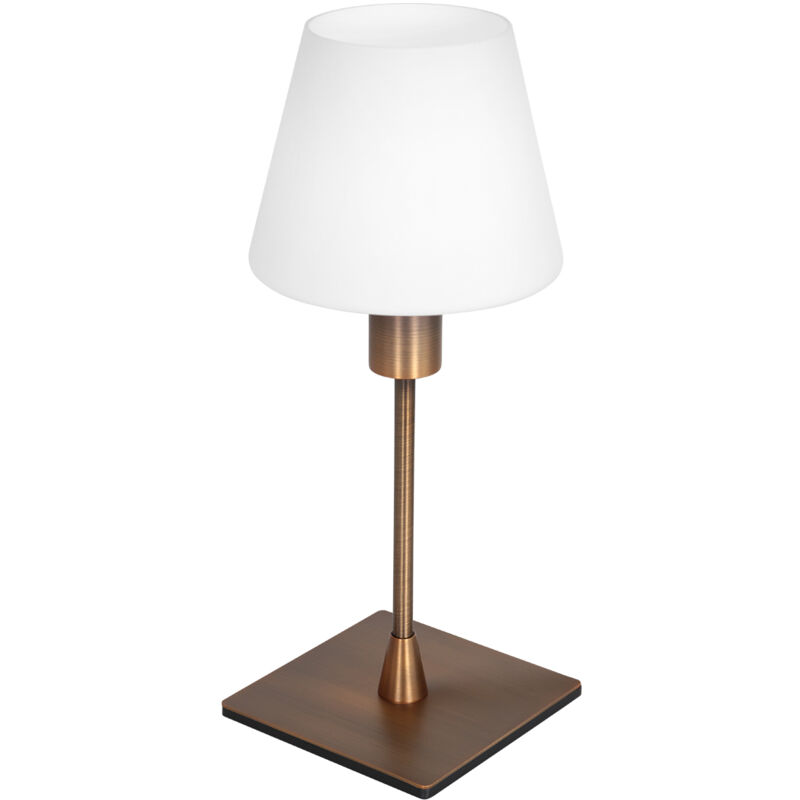 foto del prodotto steinhauer lampada da tavolo ancilla bronzo vetro metallo