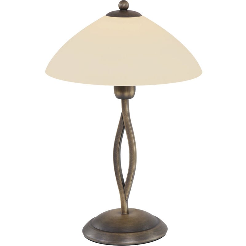 foto del prodotto steinhauer lampada da tavolo capri bronzo vetro metallo 
