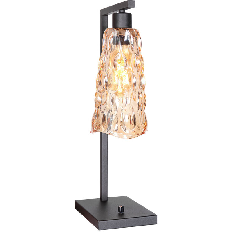 foto del prodotto steinhauer lampada da tavolo vidrio ambra vetro lampada