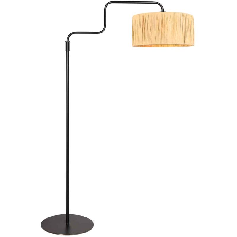 foto del prodotto steinhauer lampada da terra bloeba naturale nero metallo