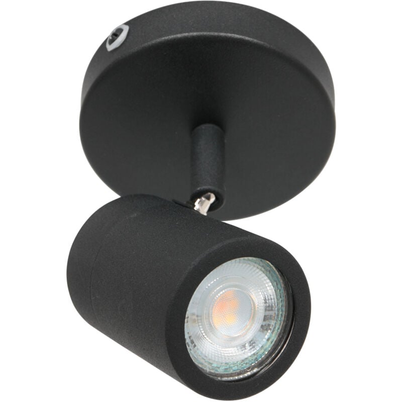 foto del prodotto steinhauer mexlite faretto upround led nero metallo 10cm gu10