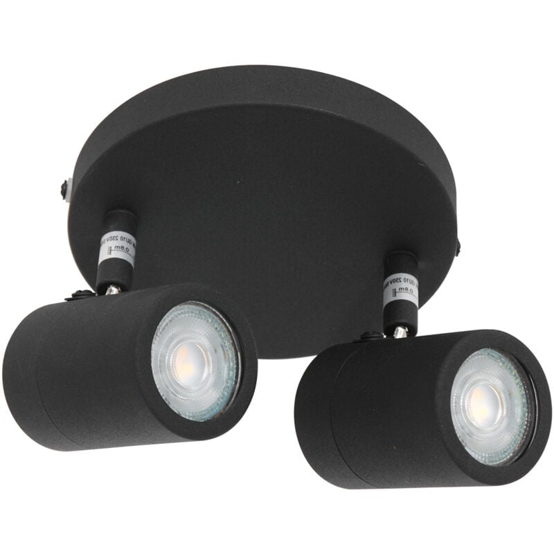 foto del prodotto steinhauer mexlite faretto upround led nero metallo 24cm gu10