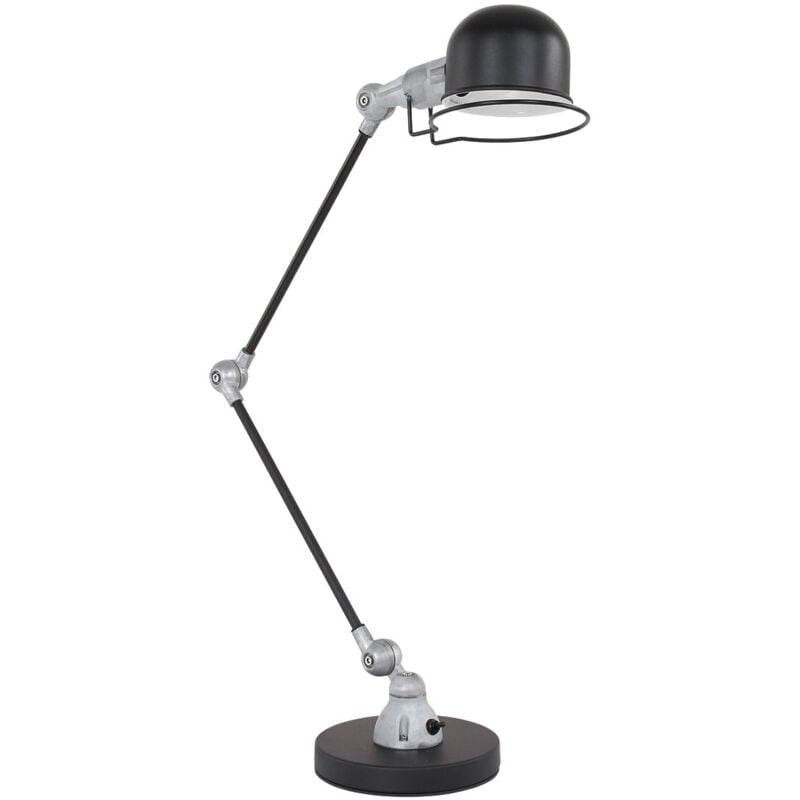 foto del prodotto steinhauer mexlite lampada da tavolo davin nero alluminio metallo 