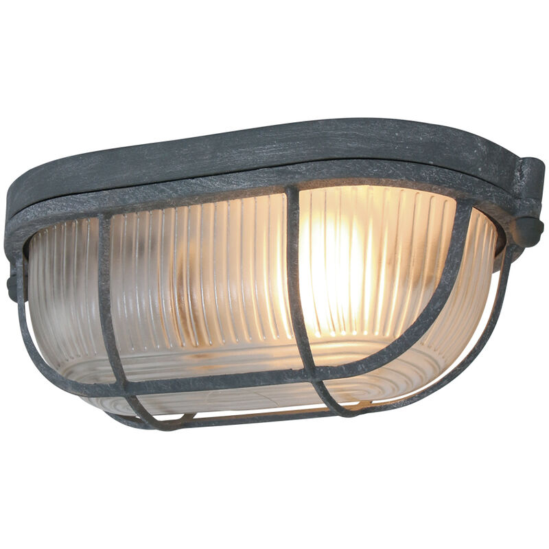 foto del prodotto steinhauer mexlite plafoniera lisanne grigio vetro metallo lampada