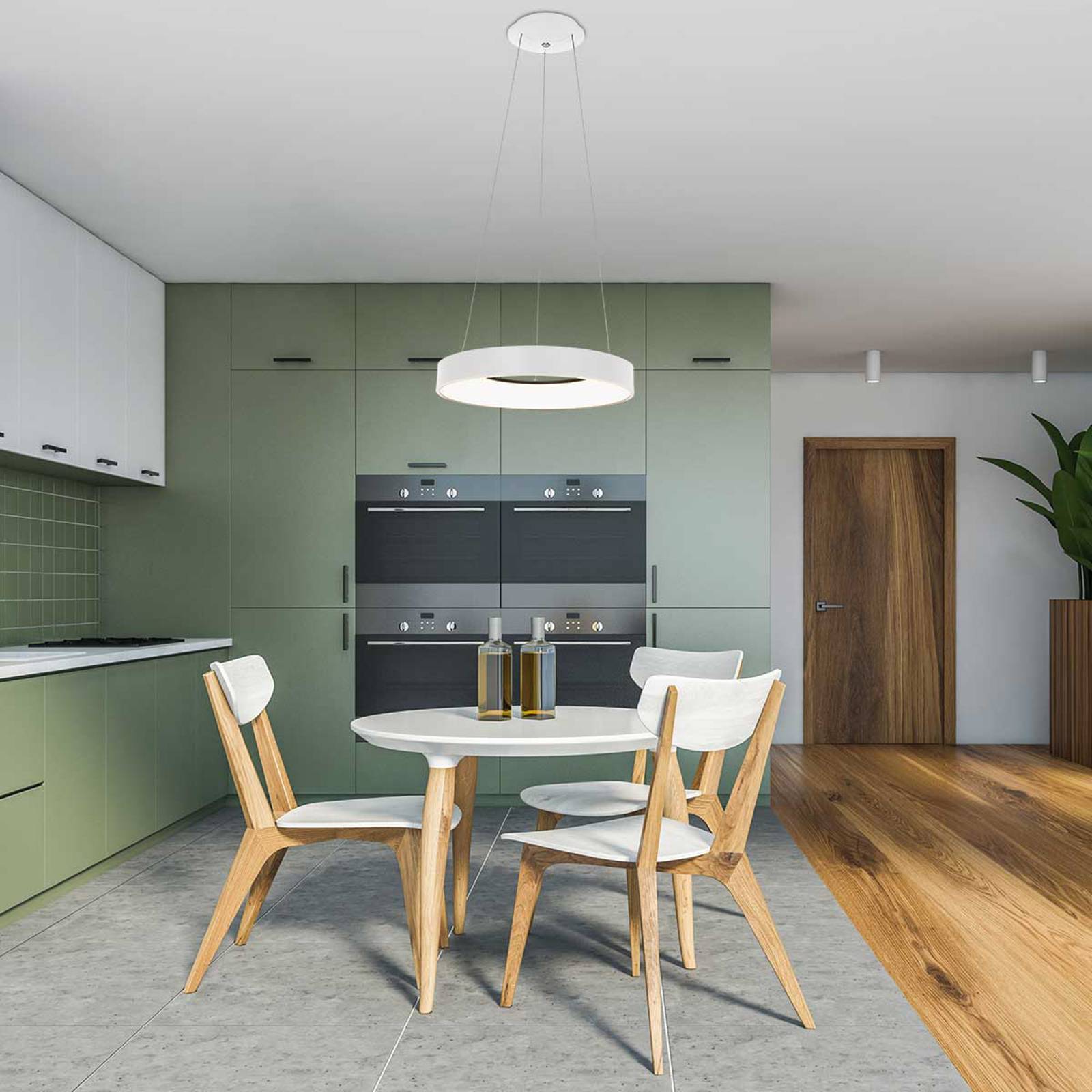 foto del prodotto steinhauer ringlede lampada led a sospensione 48 cm bianco