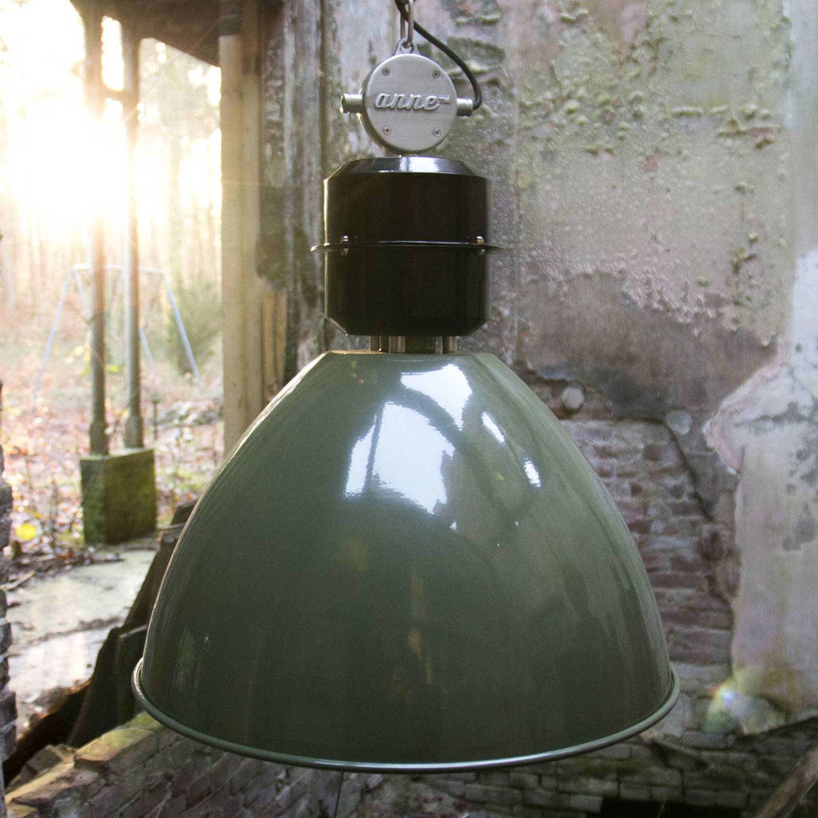 foto del prodotto steinhauer sospensione frisk verde stile industriale