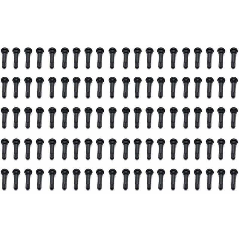 foto del prodotto steli delle valvole per pneumatici in gomma tr414 set da 100 pezzi per veicoli automobilistici