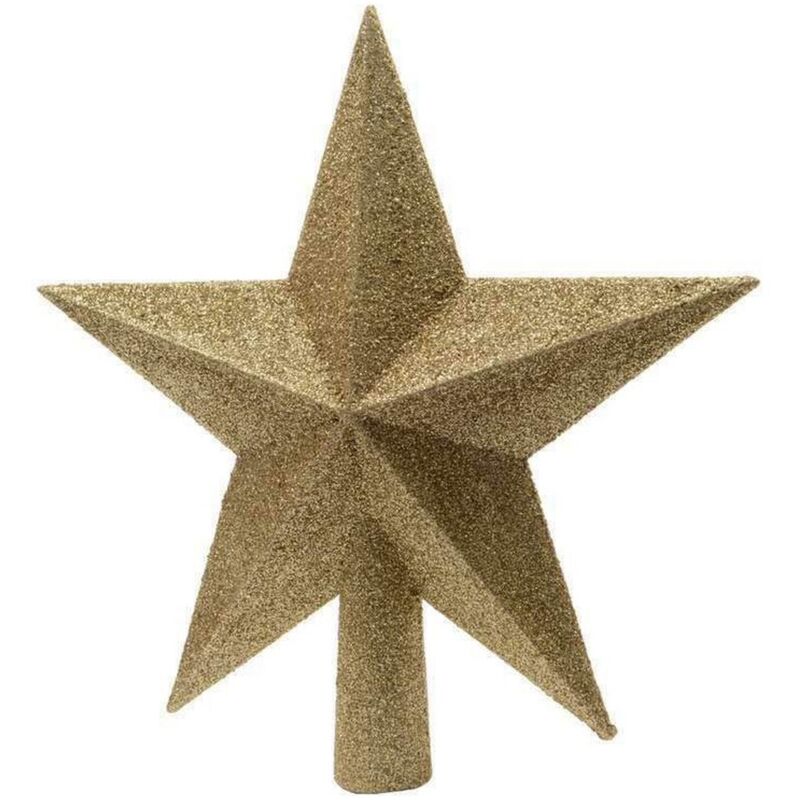 foto del prodotto stella di natale decoris dorato 19 x 2,5 x 19 cm 19 x 4,2 x 19 cm plastica
