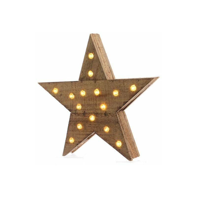 foto del prodotto stella di natale luminosa bianco dim 6.5x40x39 cm 20l