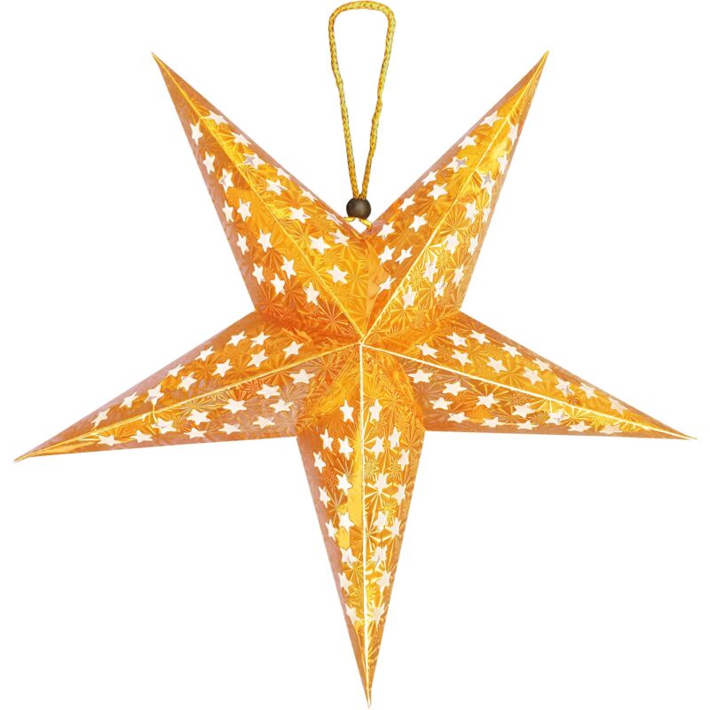 immagine 0 del prodotto stella in carta con retroilluminazione a led sy 002 45cm