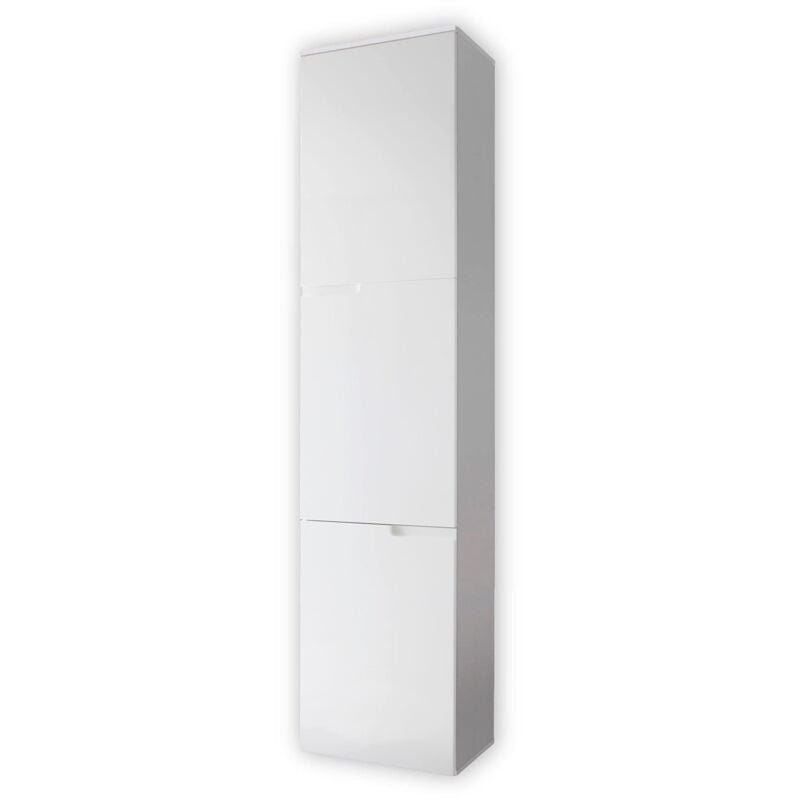 foto del prodotto stella trading, spice b, armadio alto per documenti, con cassetti, stile contemporaneo, set completo mobile per ufficio, 50 x 216 x 35 cm, bianco