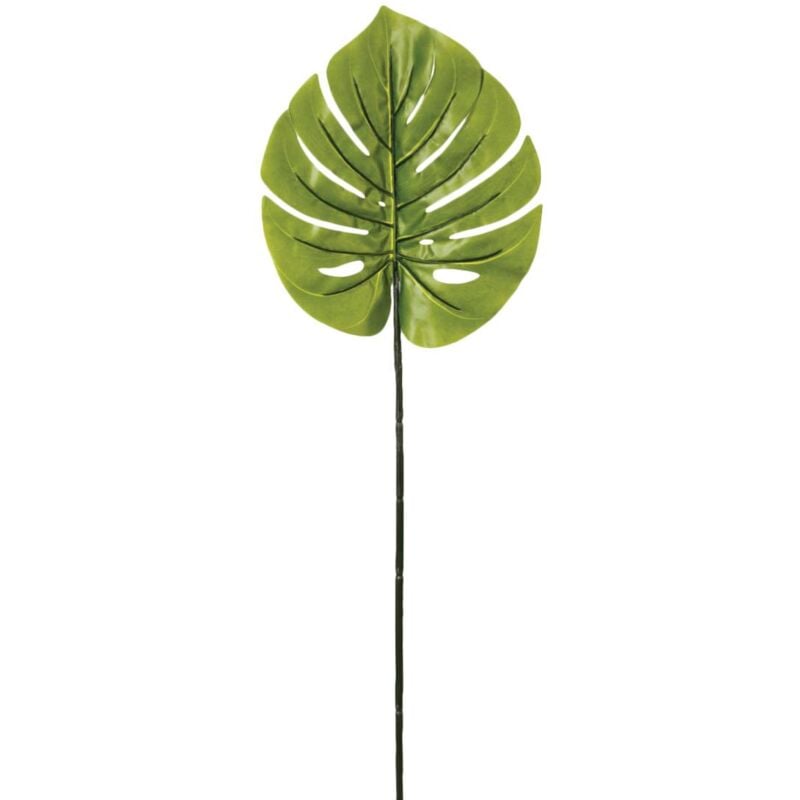 foto del prodotto stelo di monstera artificiale h90cm foglie traforate atmosphera cr ateur d int rieur