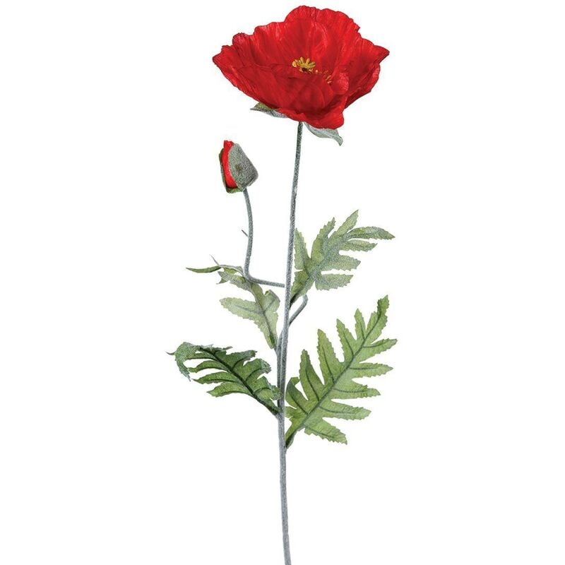 foto del prodotto stelo di papavero rosso artificiale 70 cm atmosphera cr ateur d int rieur