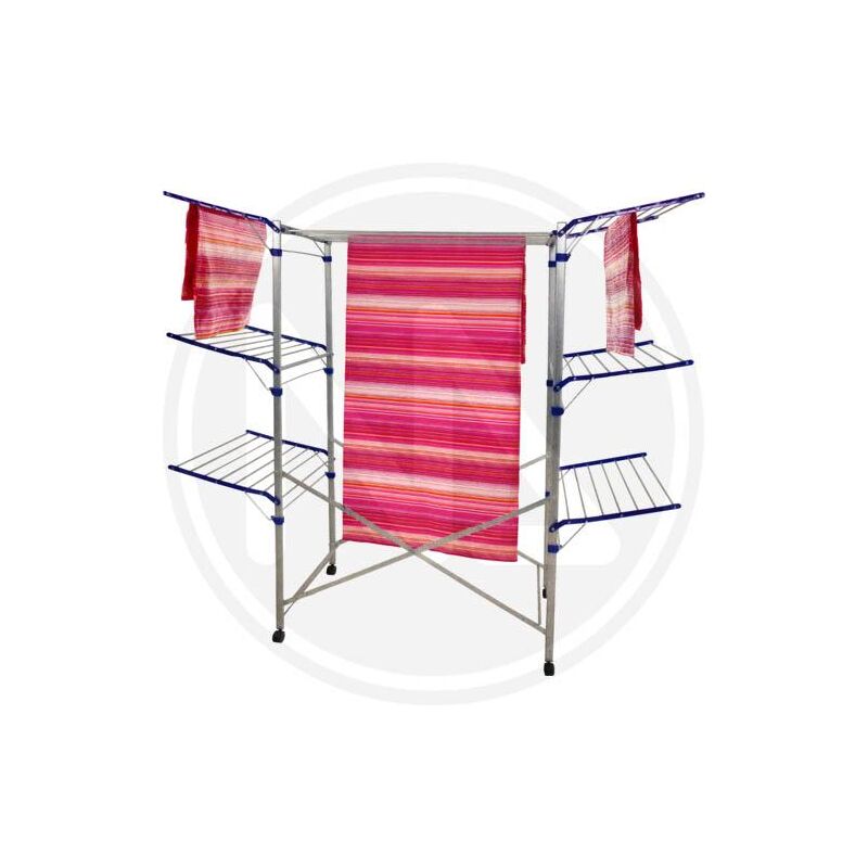 foto del prodotto stendibiancheria a cavalletto in alluminio pegasus cm.192x57x164h 35mt di filo
