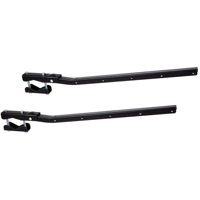 foto del prodotto stendibiancheria da ringhiera regolabile e ribaltabile in acciaio galvanizzato di colore nero - sauvic