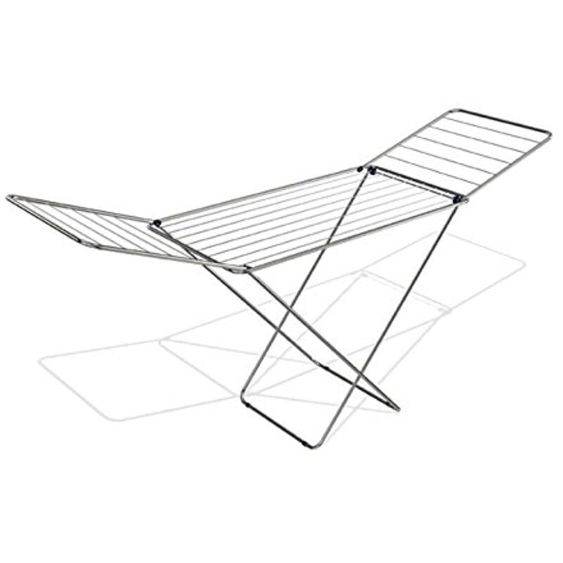 foto del prodotto stendibiancheria gimi jolly acciaio alluminio silver 180x55x96hcm