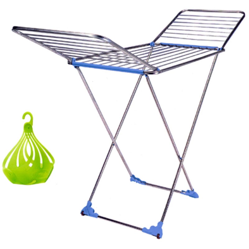 foto del prodotto stendibiancheria gimi tempo' stendino da pavimento leggero e resistente antiruggine