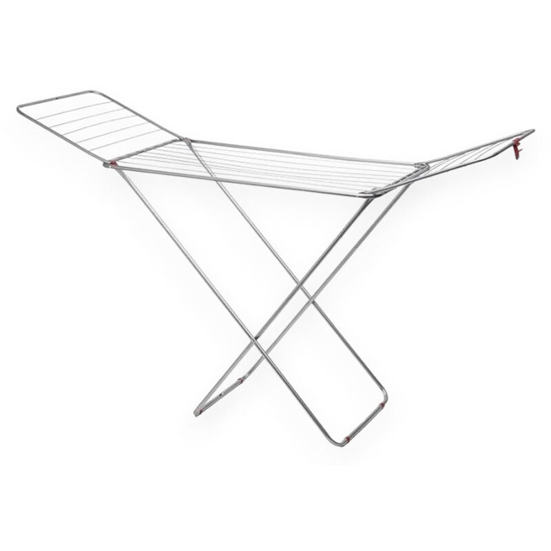 foto del prodotto stendibiancheria in acciaio 180x55xh90 cm e lunghezza stenditura 18 m