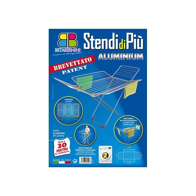 foto del prodotto stendibiancheria in alluminio stendi di piu