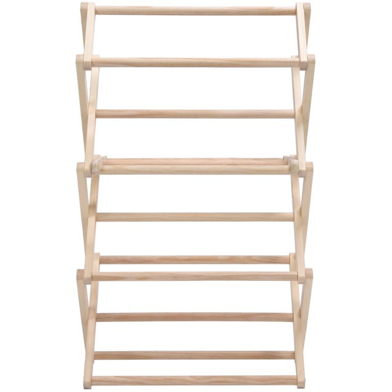 foto del prodotto stendibiancheria in legno, stendibiancheria pieghevole, stendibiancheria per la cameretta dei bambini piccolo zoternen